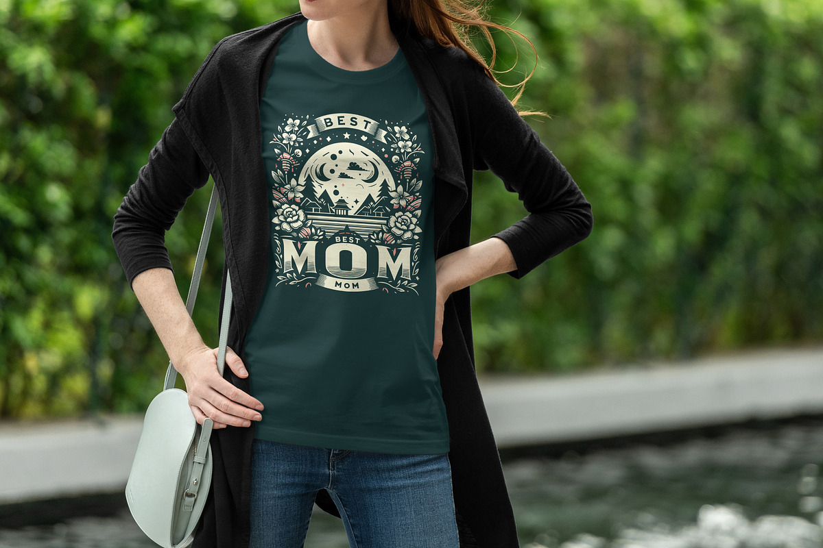 Best Mom Shirt Design | Mother’s Day, a Graphic by Vector Portal (Photo 5 of 5)