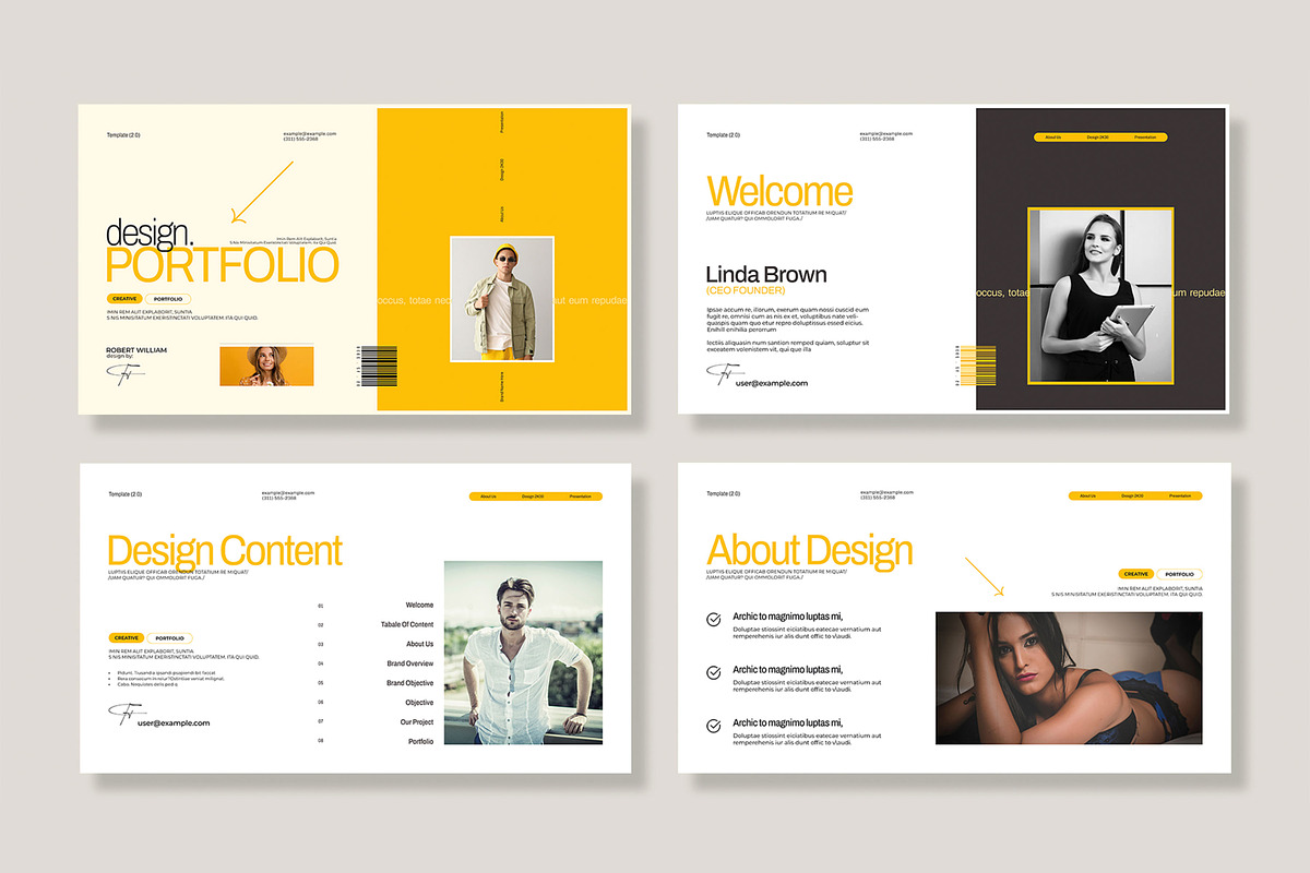 Design Portfolio Presentation, a Presentation Template by MightyDesign (Photo 2 of 8)