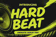 Hard Beat - Energetic Display Font