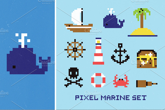 Pixel Marine Set