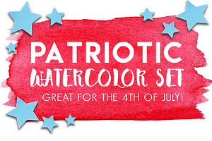 4th of July Watercolor Set