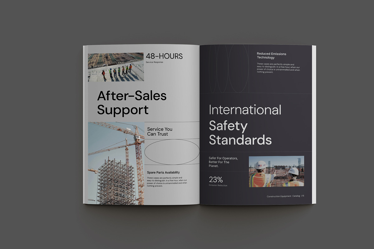 Construction Equipment Catalog, a Brochure Template by Neermana (Photo 6 of 10)