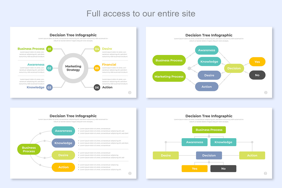 Decision Tree infographic Google, a Presentation Template by Mighty-Slide (Photo 2 of 7)