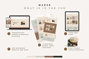 Makers Squarespace 7.1 Template