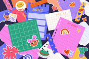 250+ Funky Digital Planner Kit, a Decorative Illustration by IuliiaSavko (Thumbnail 22 of 22)