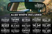 Car Mirror Quotes Sticker Bundle, a Photo by Actual Pixel (Thumbnail 2 of 17)
