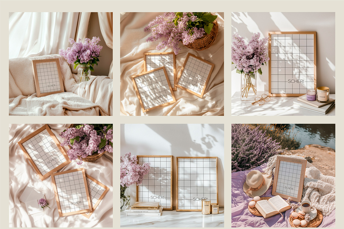LILAC MORNING | Frame mockup set, a Household Mockup by SCHÉRI (Photo 16 of 17)