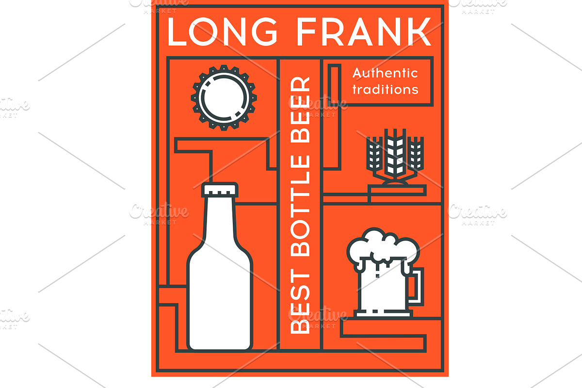 Labels for beer bottles, a Household Mockup by I-RO (Photo 3 of 6)