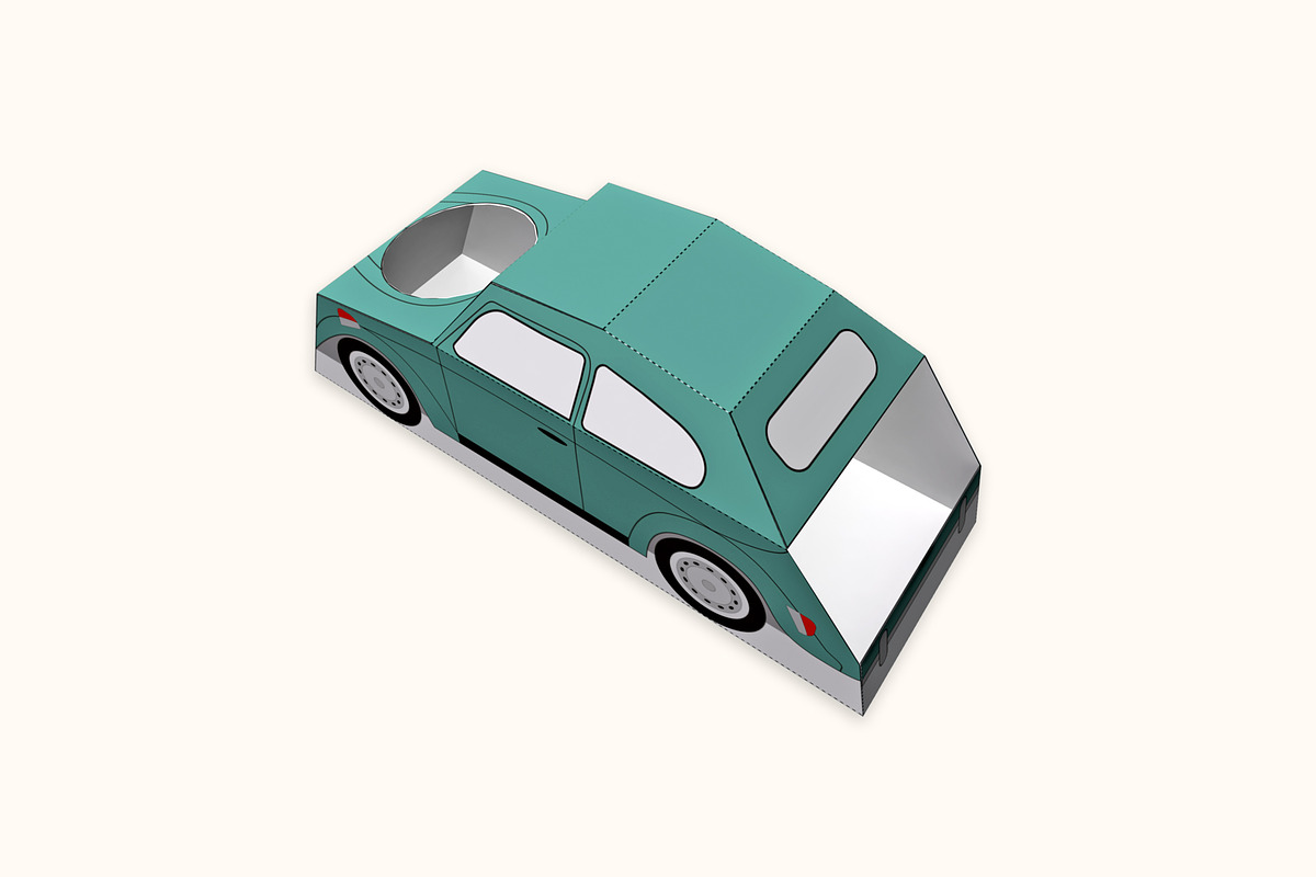 Car food box - 3dpapercraft, a Print Template by PAPER amaze (Photo 3 of 6)