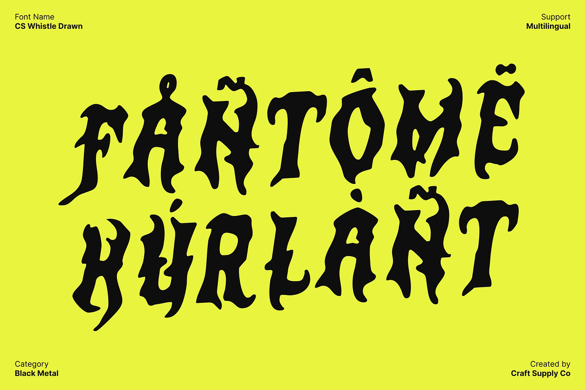CS Whistle Drawn, a Blackletter Font by Craft Supply Co. (Photo 5 of 8)