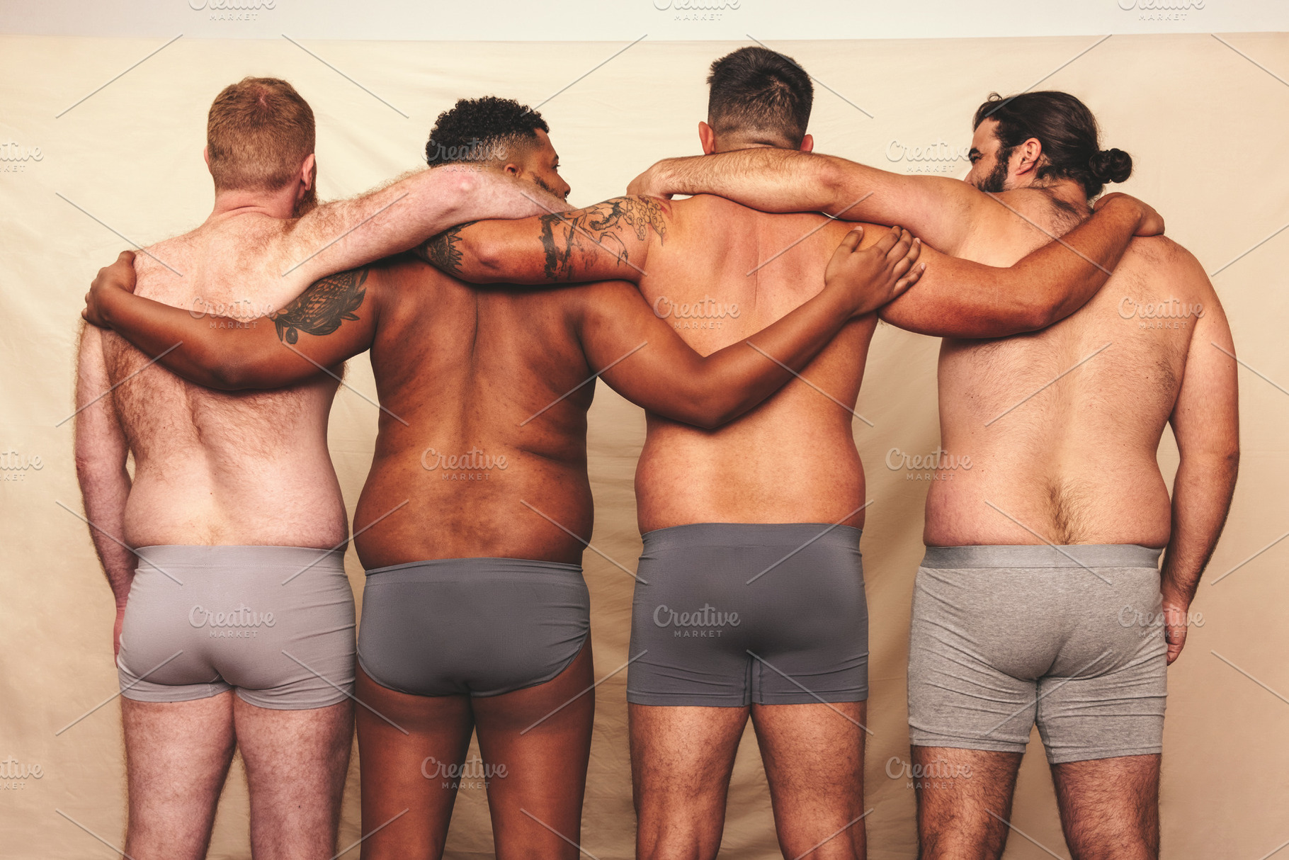 Embracing our natural bodies together, a Person Photo by Jacob Lund