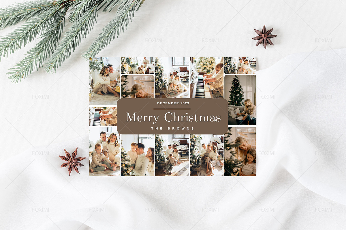 7x5 Christmas Card Mockup, P05, a Product Mockup by FOXIMIDesign (Photo 5 of 6)