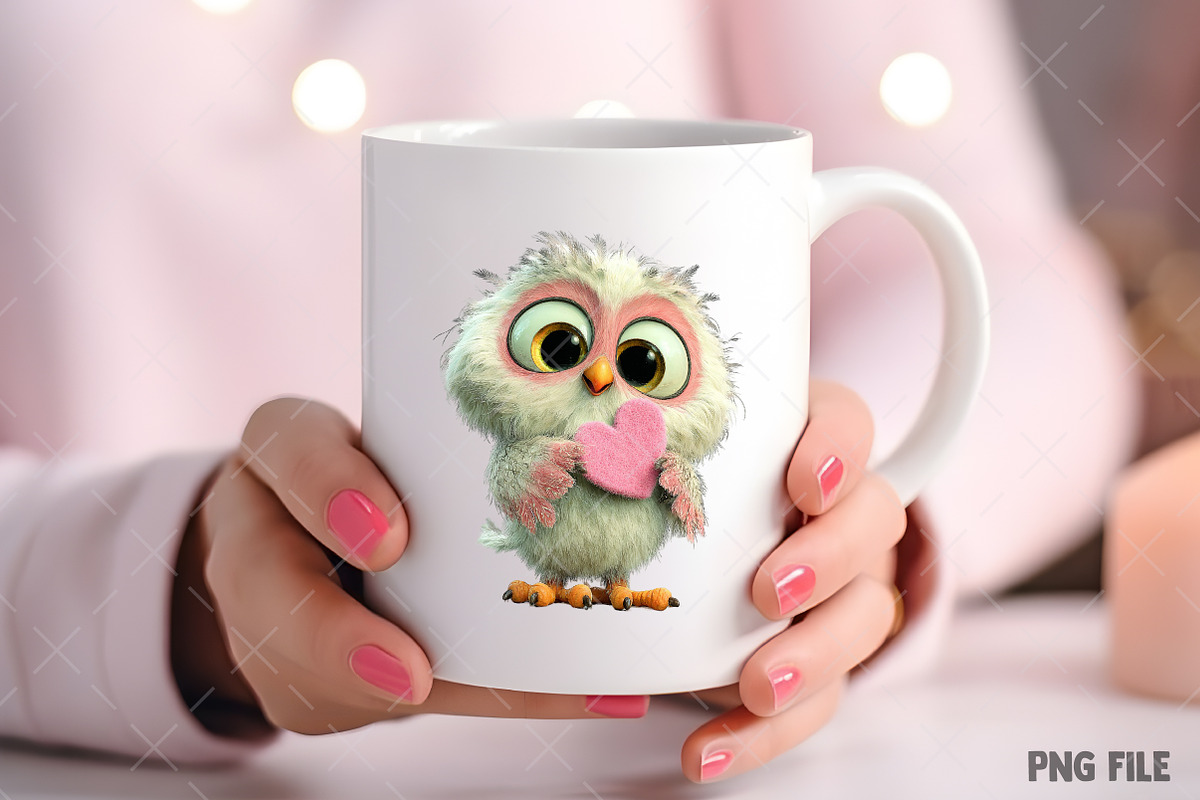 Valentine Kawaii Baby Animals, an Illustration by Craft Nest (Photo 6 of 9)