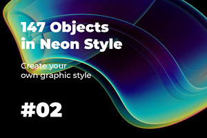 147 Objects In Neon Style 02