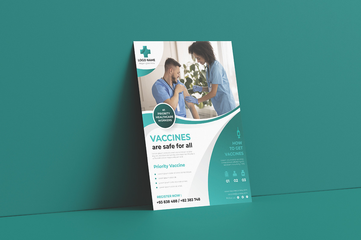 Sale medical flyer design template, a Flyer Template by Workhu (Photo 3 of 4)