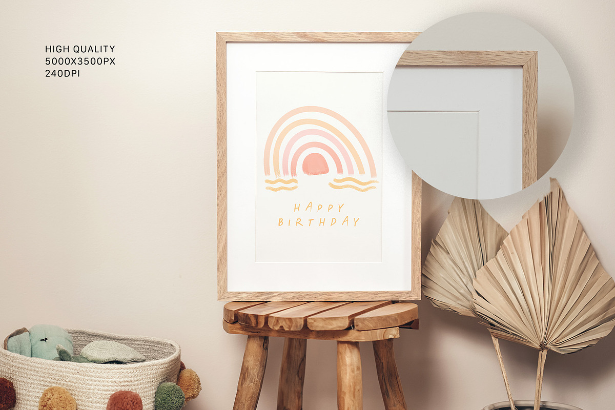 Kids Frames & Cards Mockup, an Advertising Mockup by Artcoast Studio (Photo 3 of 6)