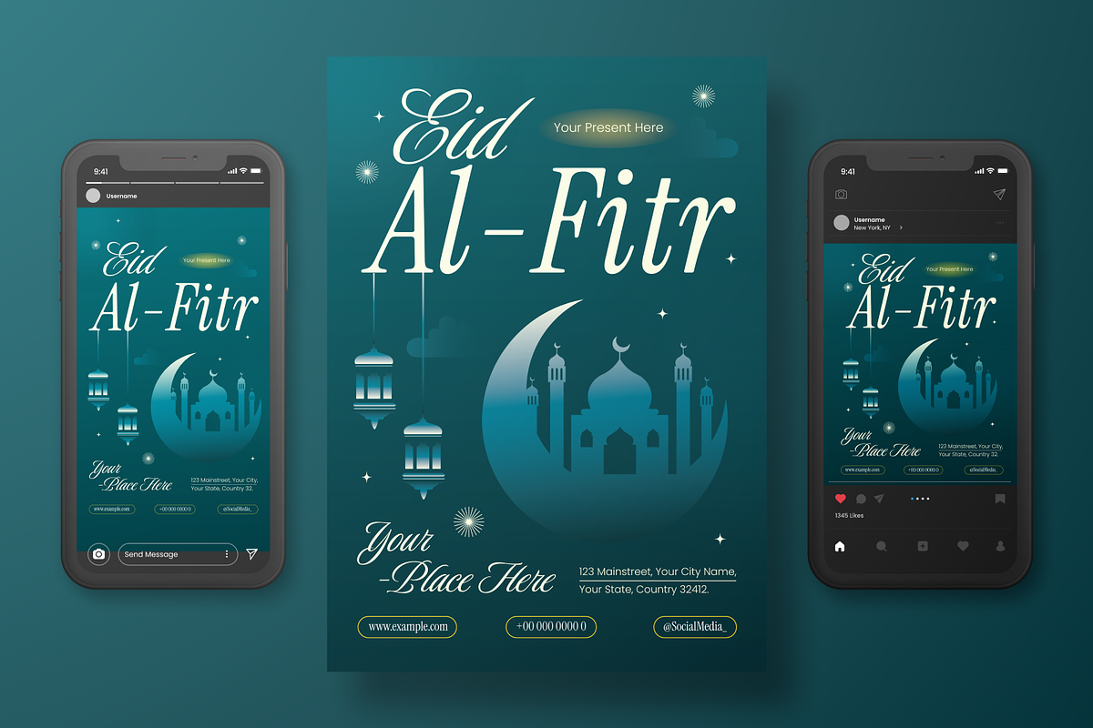 Eid Al Fitr - Flyer Set, a Flyer Template by Annora Studio (Photo 6 of 6)