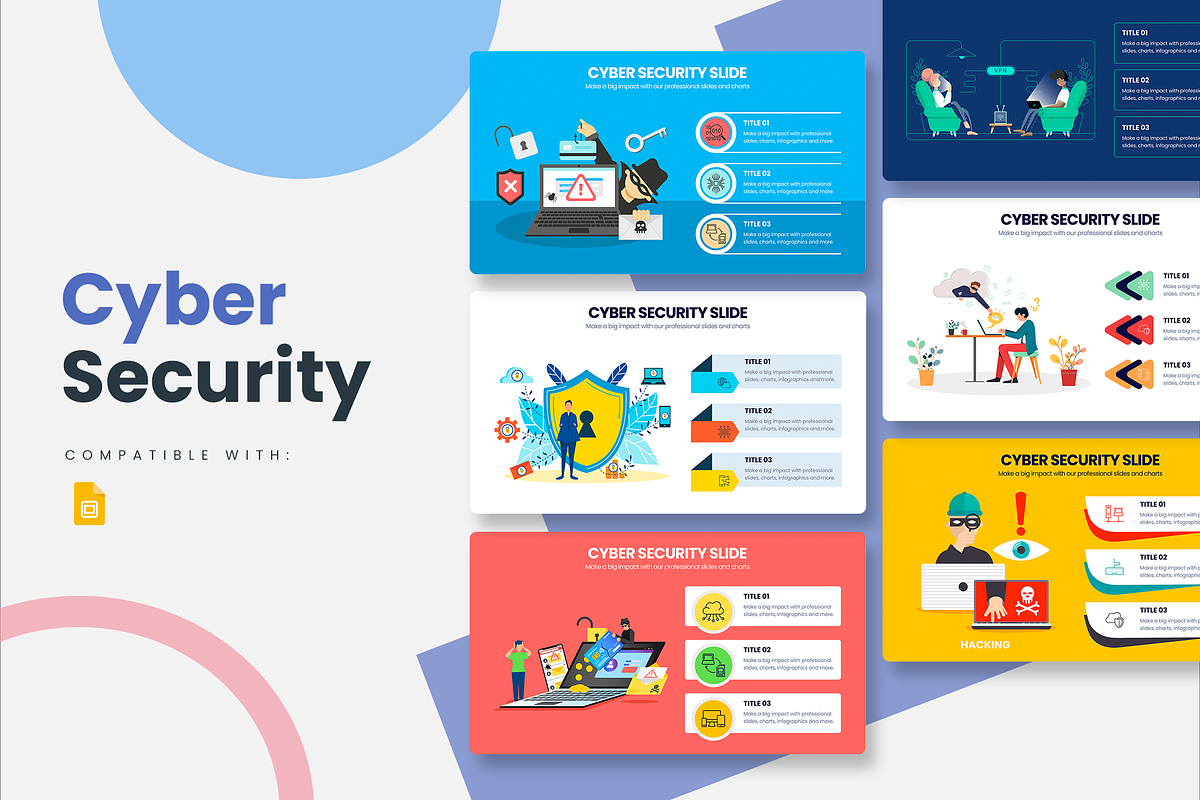 Cyber Security Google Slides, a Presentation Template by Slidesmash