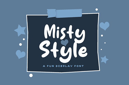 Misty Style, a Handwritten Font by khurasan