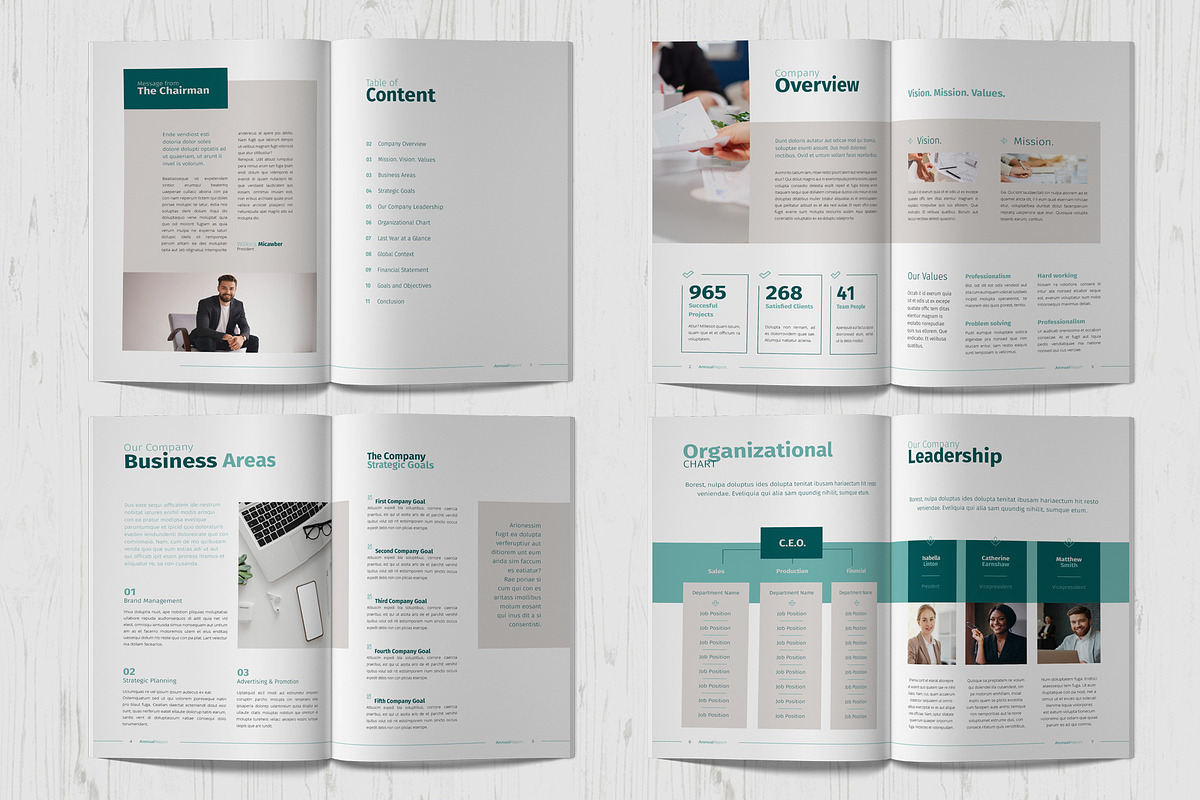 Annual Report Template, a Brochure Template by Sabin (Photo 3 of 7)