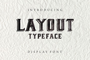 Layout - New Display Font, a Serif Font by Vintage Font Lab (Thumbnail 1 of 2)