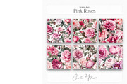 Pink Roses Seamless Digital Paper, a Texture Graphic by Creative Matrix82 (Thumbnail 4 of 5)