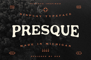 Presque Typeface