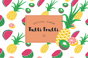 Tutti Frutti fruit pattern, a Pattern Graphic by Kiwi Fruit Punch (Thumbnail 3 of 4)