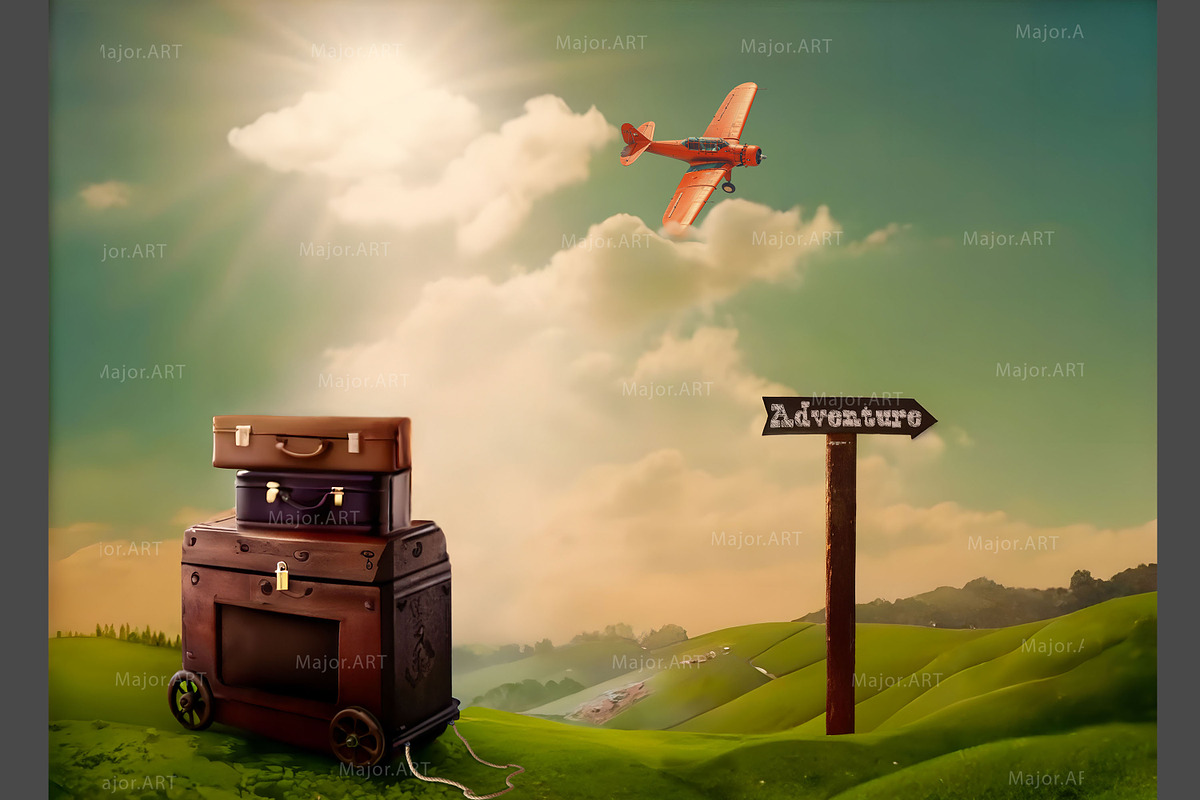 Adventure Digital Backdrop, a Background Graphic by MajorArtTm (Photo 2 of 3)