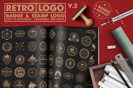 Retro Badge & Stamp Logo 2