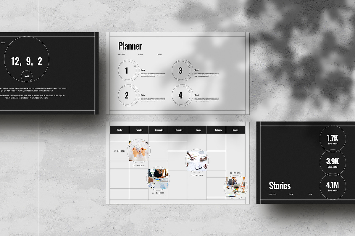 Social Media Strategy Template, a Presentation Template by White Graphic (Photo 6 of 7)