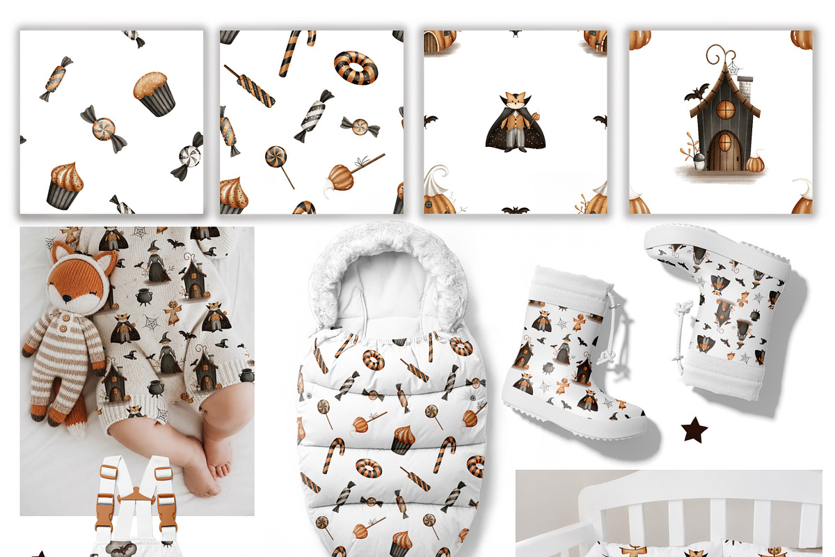 Fox Halloween Party. Kids collection, an Animal Illustration by Linerisyart (Photo 8 of 16)