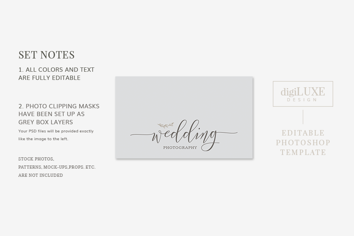 Wedding Photography Business Card, a Business Card Template by Digiluxe (Photo 2 of 4)