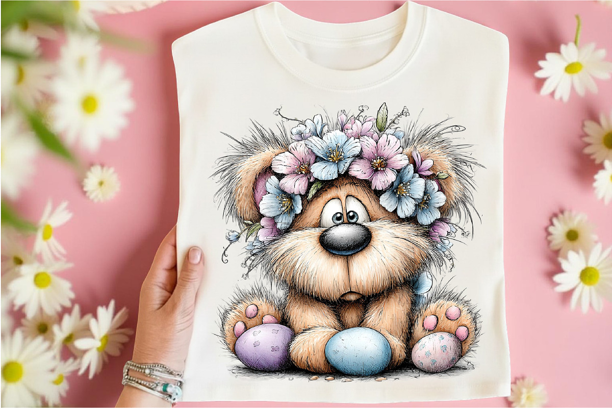Whimsical Easter Teddy Bear Clipart, an Illustration by Libby Wishes (Photo 2 of 8)