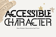 ACCESSIBLE CHARACTER FONT