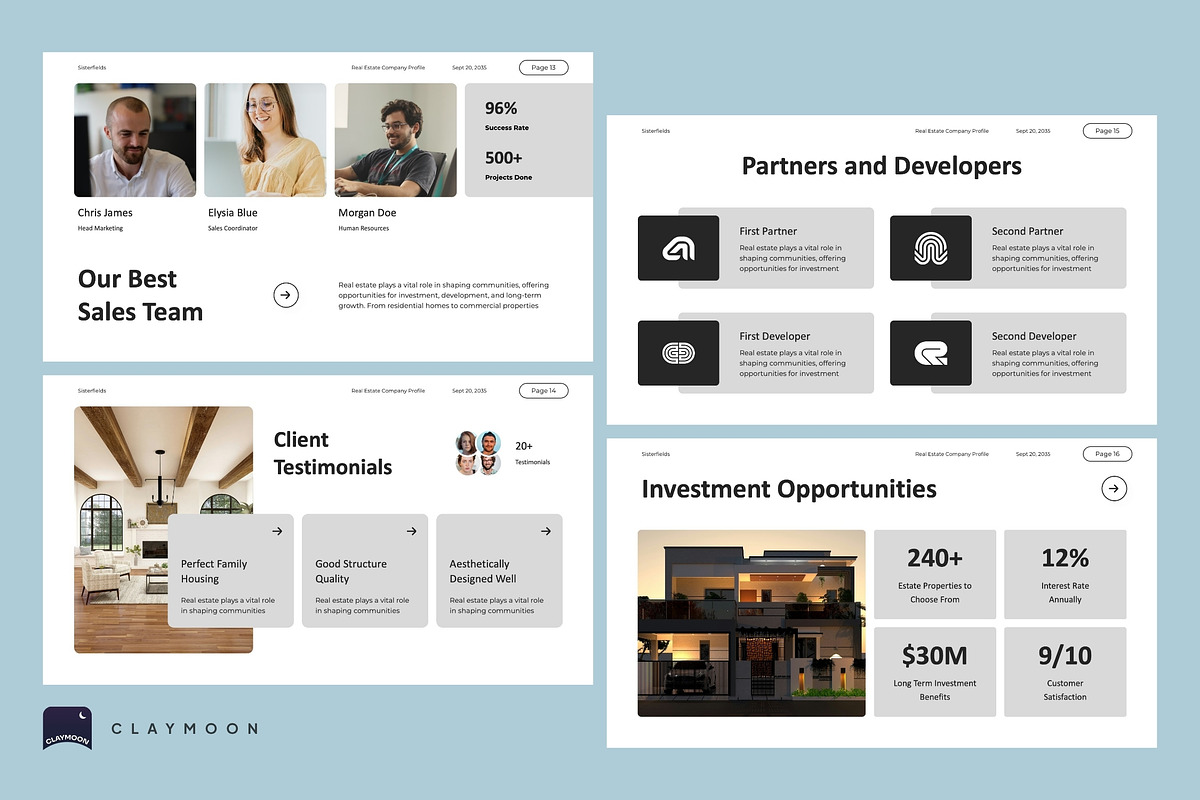 Real Estate Company Profile, a Presentation Template by Claymoon Lab (Photo 3 of 7)