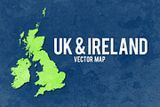 UK & Ireland Vector Map, an Object Graphic by Chequered Ink (Thumbnail 1 of 2)