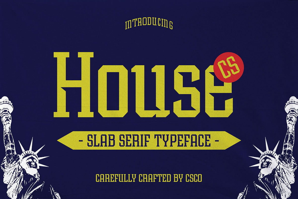 CS House – Sporty Font, a Slab Serif Font by Craft Supply Co. (Photo 1 of 8)
