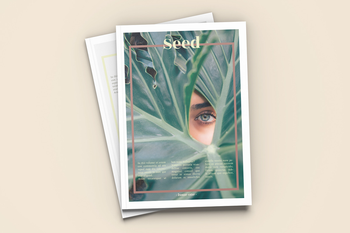Seed - A4 Magazine Template, a Magazine Template by Tèrso. (Photo 2 of 10)