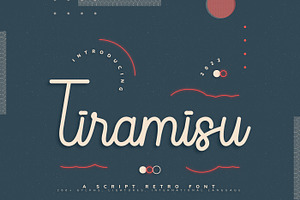 Tiramisu Retro Script Font