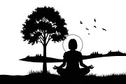 peaceful moment silhouette, an Illustration by Amazin_art (Thumbnail 24 of 46)