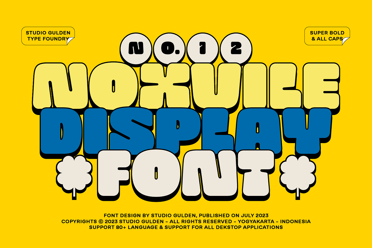 SG - NOXVILE Display Font, a Sans Serif Font by Studio Gulden (Photo 1 of 15)