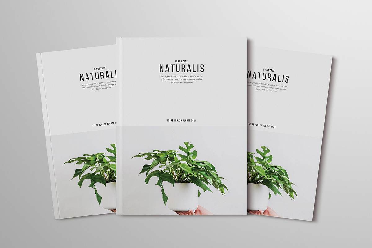 Naturalis Magazine Template, a Magazine Template by MA-KING_ART