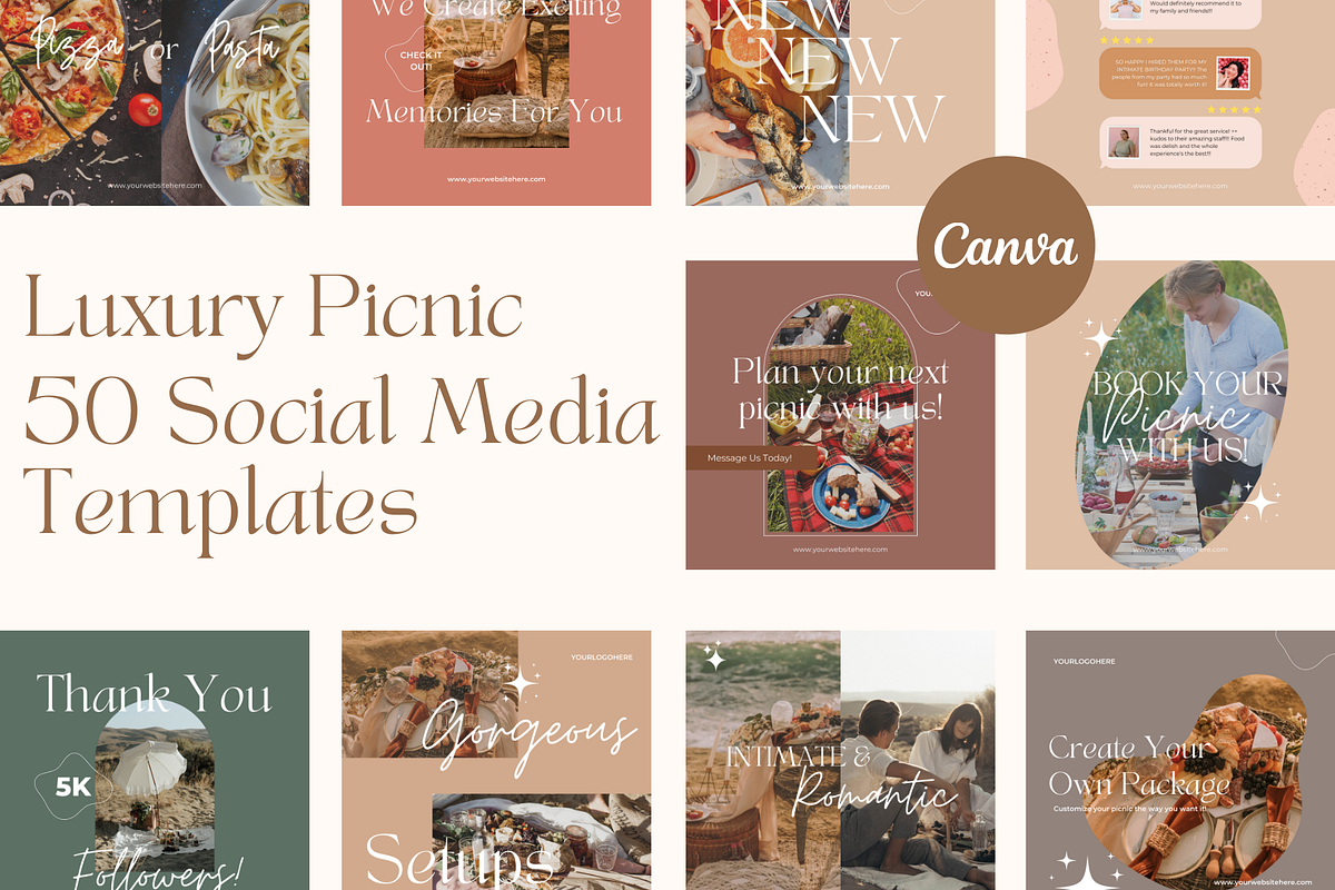 Instagram Templates - Luxury Picnics, a Social Media Template by Parrot Designs (Photo 1 of 8)