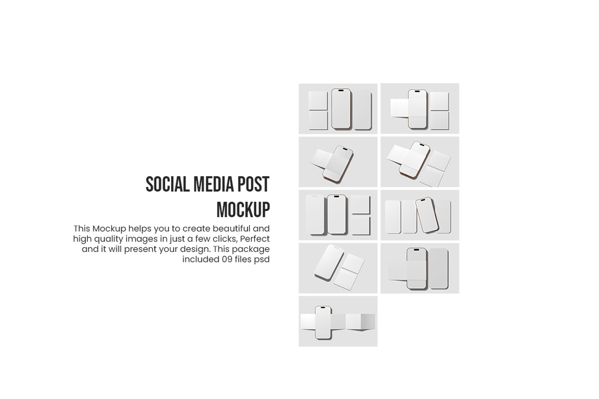 Social Media Post Mockup, an iPhone Mockup by Graphicbars (Photo 11 of 11)