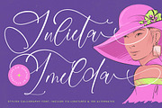 Julieta Imelda Stylish Calligraphy, a Script Font by stylishtype.co (Thumbnail 1 of 20)
