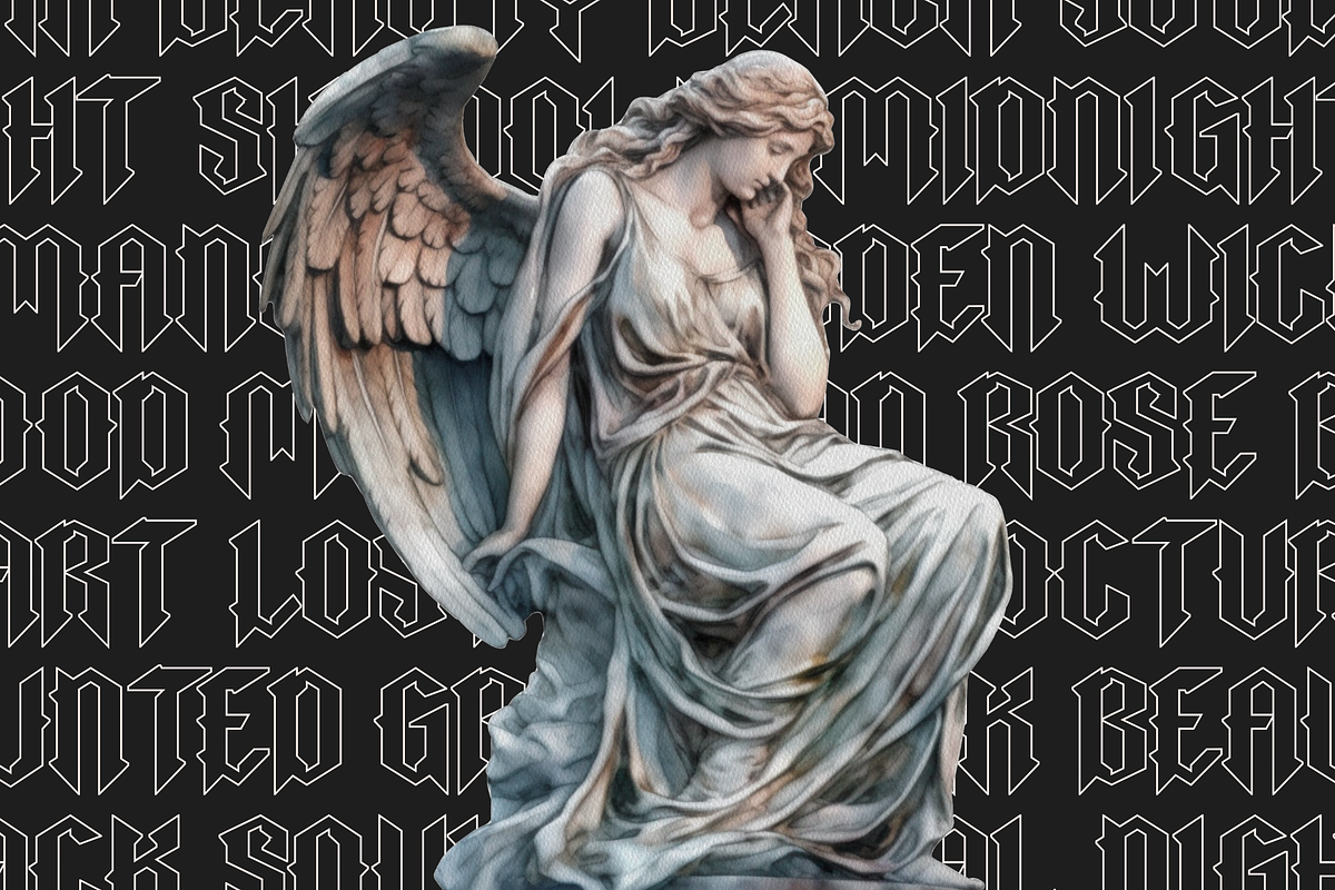 Black Rustik - Blackletter Logo Font, a Blackletter Font by Illushvara Design (Photo 7 of 13)