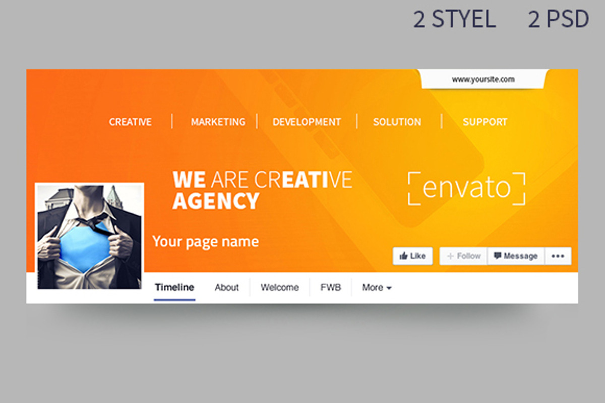 Corporate Facebook Timeline Cover, a Templates & Theme by frameum (Photo 1 of 3)