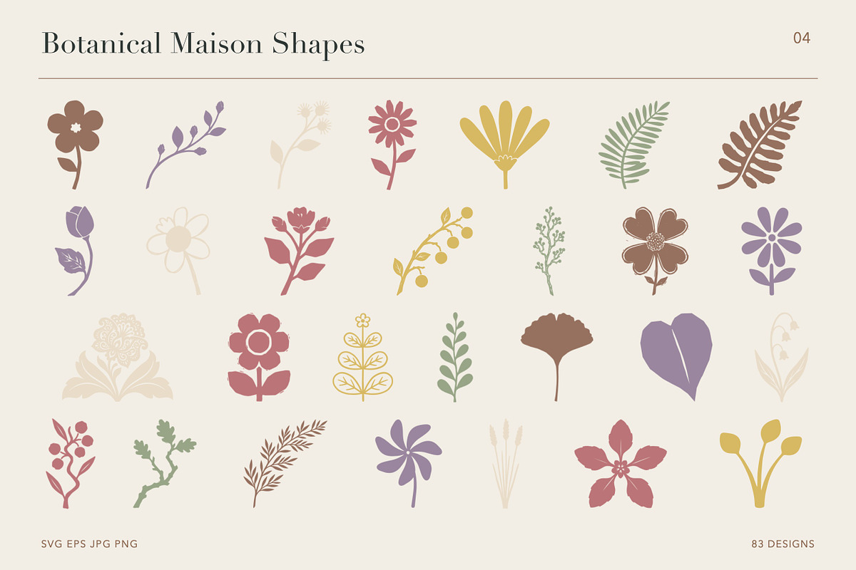Botanical Maison – 83 Vector Set, a Decorative Illustration by designvectx (Photo 5 of 6)