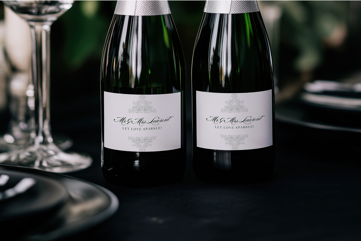 Label Mockup Mini Champagne Bottle, a Product Mockup by Serenefeeling (Photo 4 of 6)
